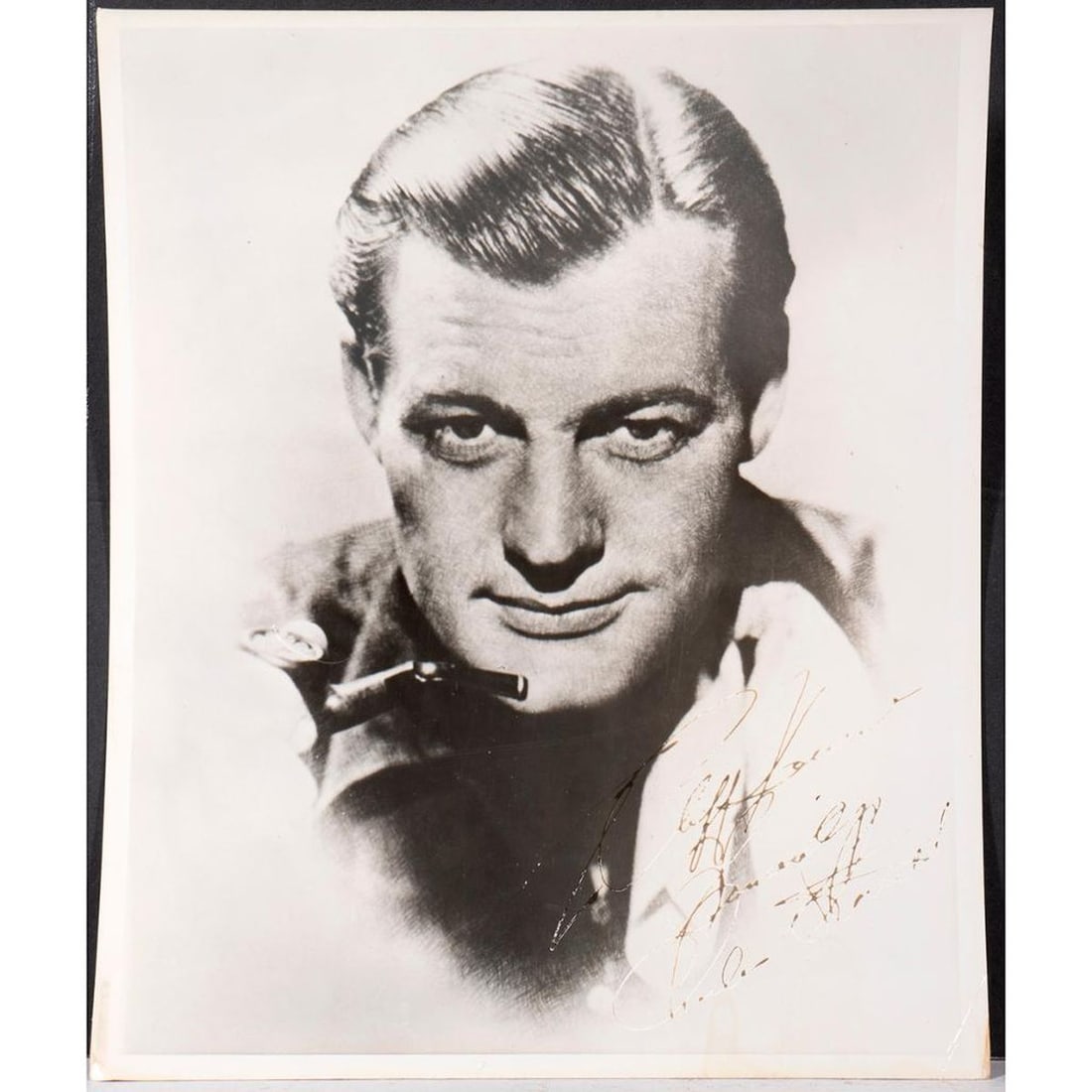 Four Photos Signed to the Cliff House, incl. Charles Starrett and Fritzi Scheff: Three Original signed publicity photographs inscribed to the Cliff House: actor/singer Fritzi Scheff (1879-1954) by James Hagis Connelly; actor Charles Starrett (1903-1986) by A. L. Schafer; and one u