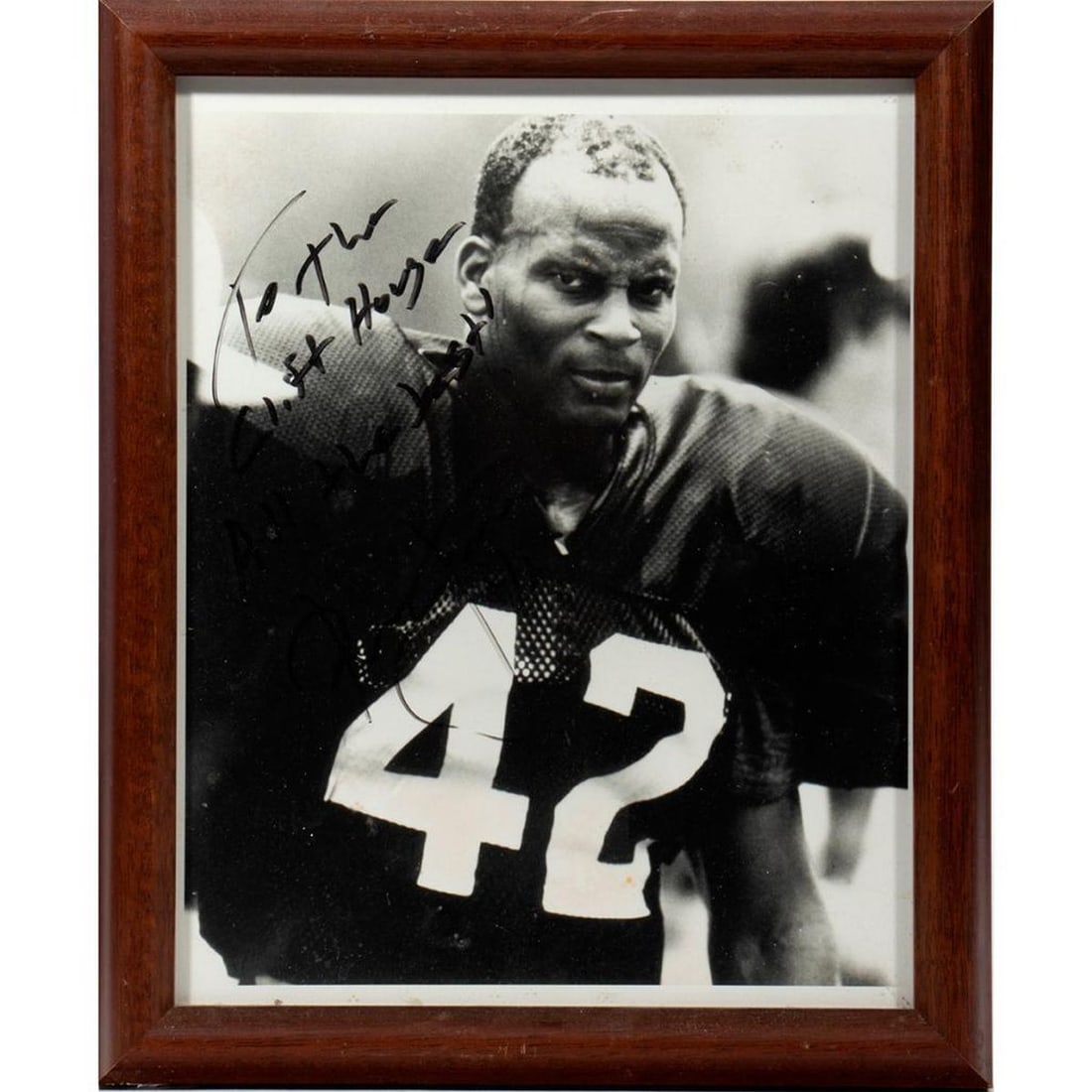 Two Signed Football Photos for the Cliff House, Ronnie Lot and Morten Andersen (1 of 4)