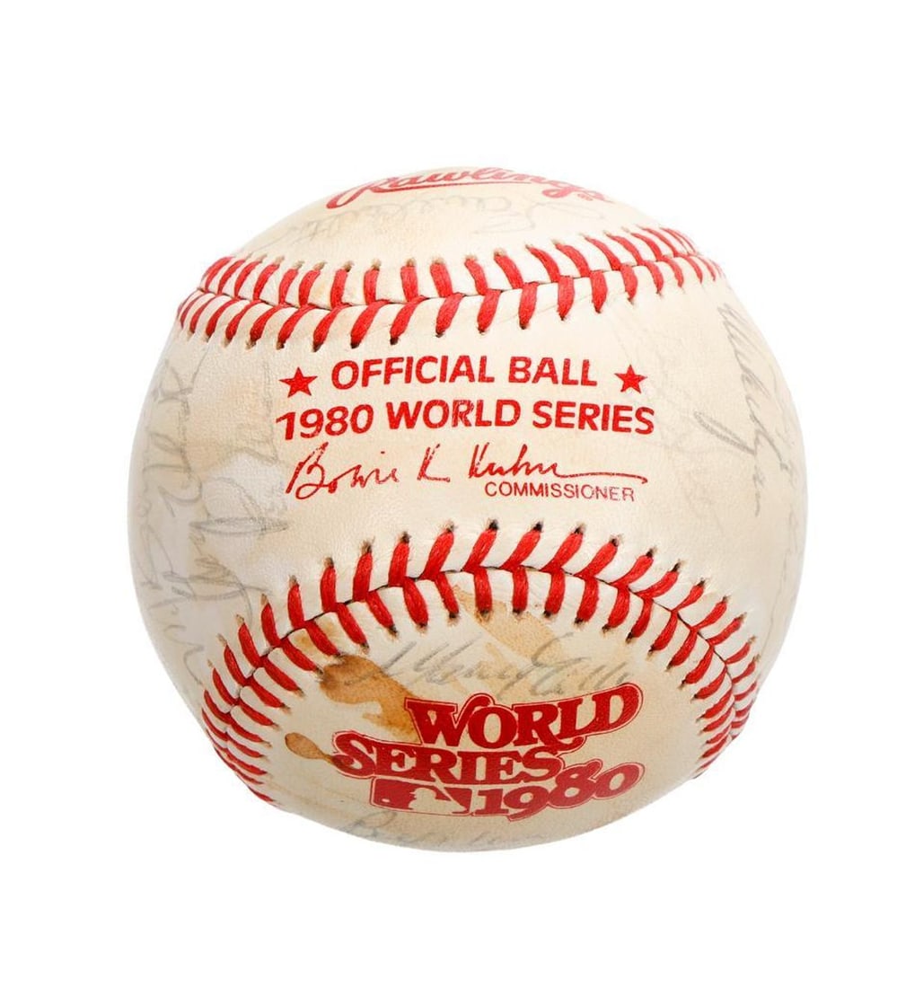 Phillies 1980 World Series Team Signed Baseball (1 of 2)