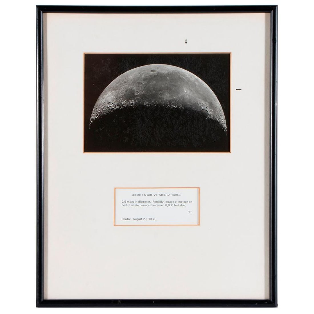 Chesley Bonestell (1888?1986), Lunar Crater Reference Photograph (1 of 4)