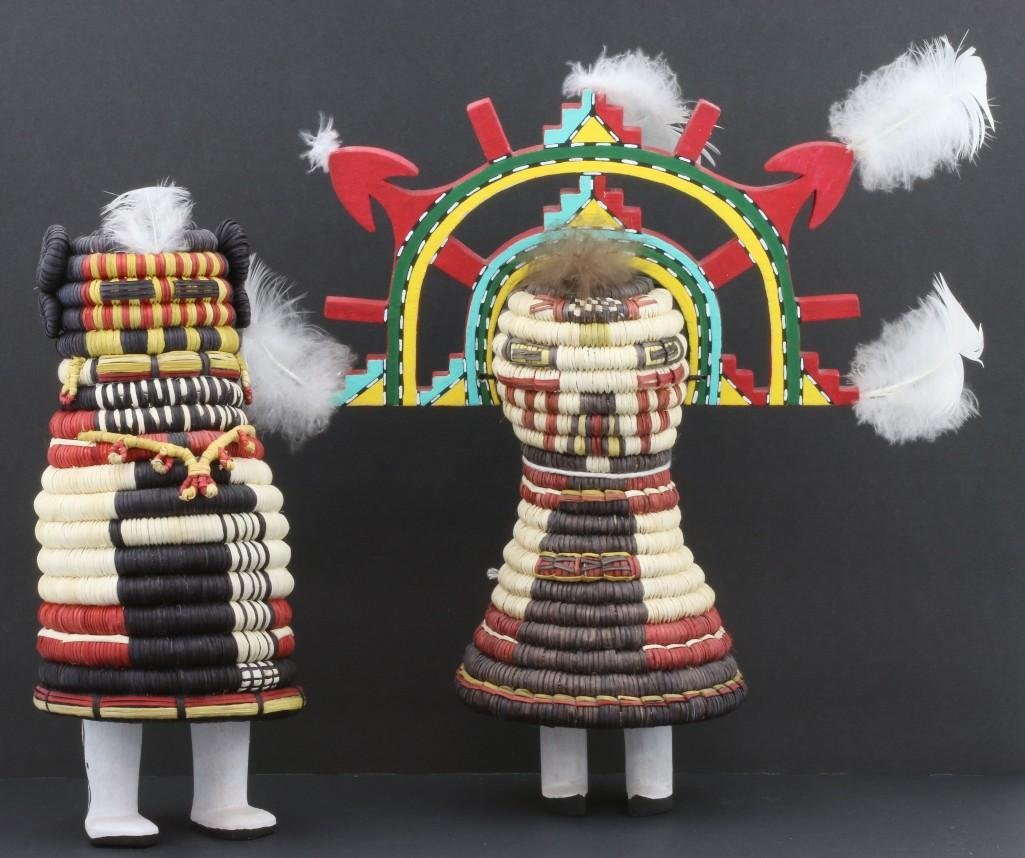 Two Hopi basketry kachina dolls (1 of 2)