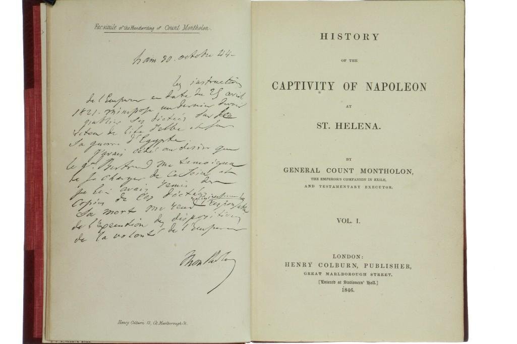 MOTHOLON. Captivity of Napoleon at St. Helena. 1846-47. (1 of 2)