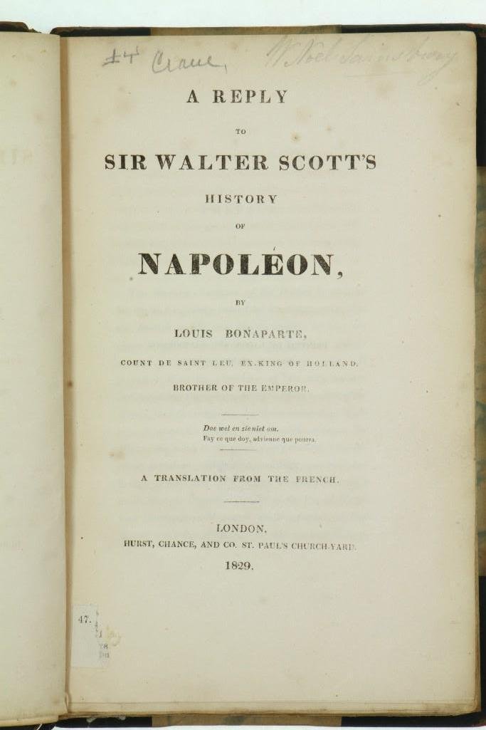 Napoleonic library. Approximately 42 volumes. (1 of 3)