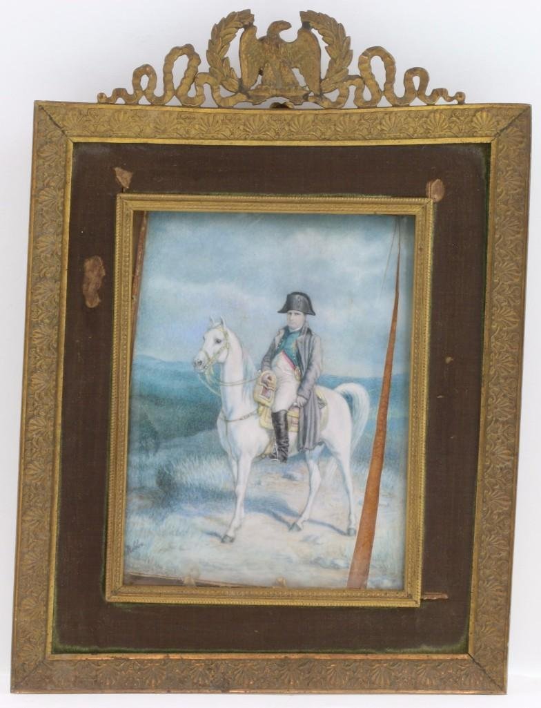 MINIATURE EQUESTRIAN PORTRAIT OF NAPOLEON, 19TH/20TH C. (1 of 6)