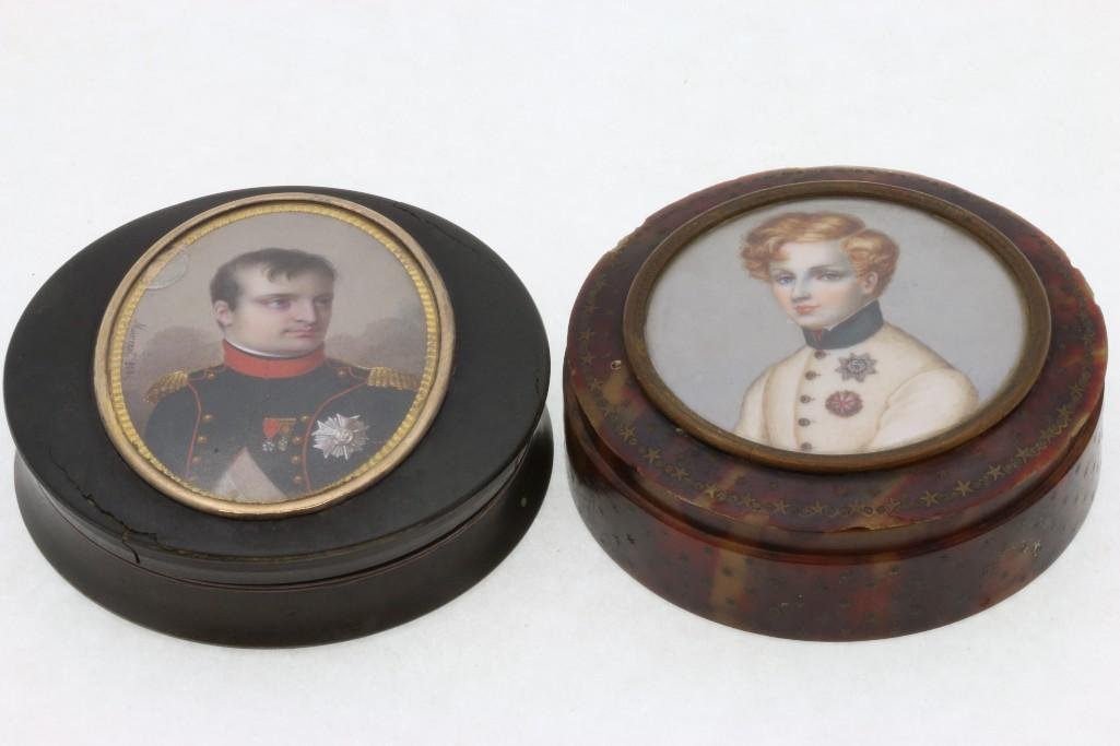 PORTRAIT MINIATURES OF NAPOLEON AND DUKE OF REICHSTADT (1 of 9)
