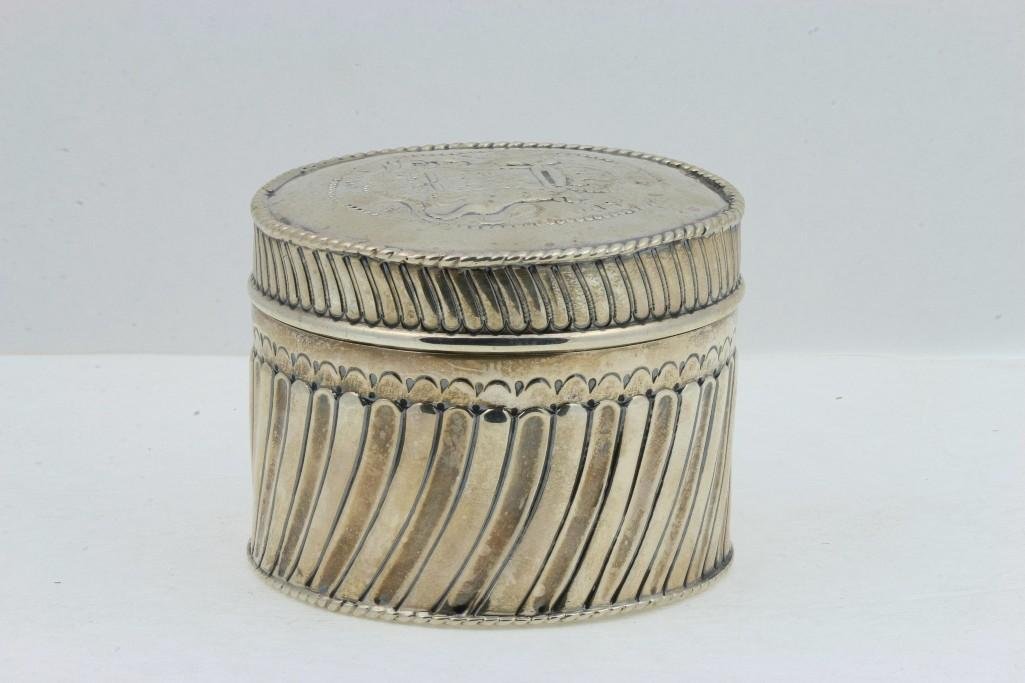A 19th century Continental silver box (1 of 5)