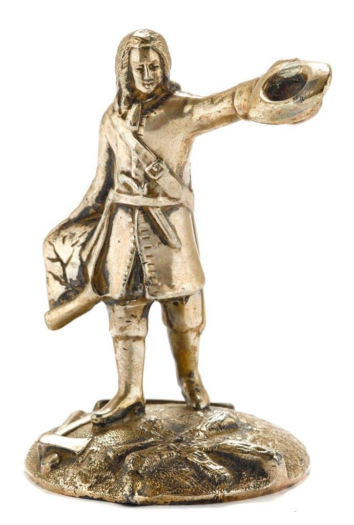 "REN-ROBERT CAVELIER, SIEUR DE LA SALLE" MASCOT,: Circa 1927, American Height: 5 inches Sy and Ronnie Margolis's eclectic collection features a wide range of hood or fender ornaments, from about 1909 to recent times. Most date from the 1920s and