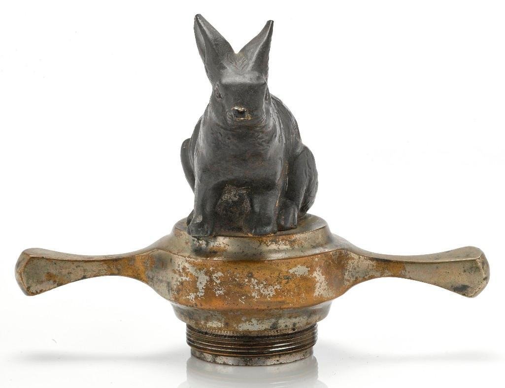 APPERSON MASCOT, 1921-23: Height: 5 inches Width: 7 inches Sy and Ronnie Margolis's eclectic collection features a wide range of hood or fender ornaments, from about 1909 to recent times. Most date from the 1920s and 1930s, wi