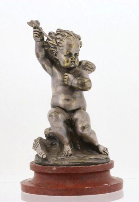 CHERUB MASCOT BY L. KLEY, 1910-15: Height: 5 inches Sy and Ronnie Margolis's eclectic collection features a wide range of hood or fender ornaments, from about 1909 to recent times. Most date from the 1920s and 1930s, with many from the