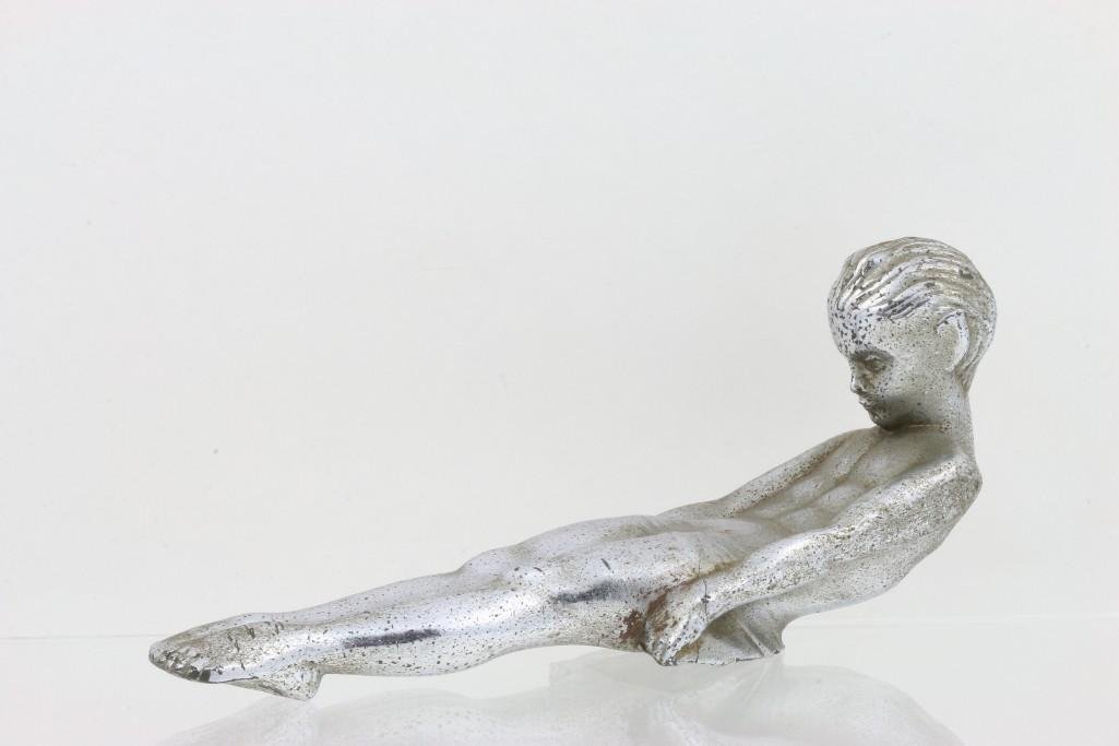 PACKARD ADDONS MASCOT, 1930: Length: 7 inches Sy and Ronnie Margolis's eclectic collection features a wide range of hood or fender ornaments, from about 1909 to recent times. Most date from the 1920s and 1930s, with many from the