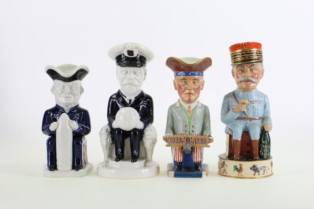 FOUR WILKINSON TOBY JUGS WWI ALLIED COMMANDERS, (1 of 7)