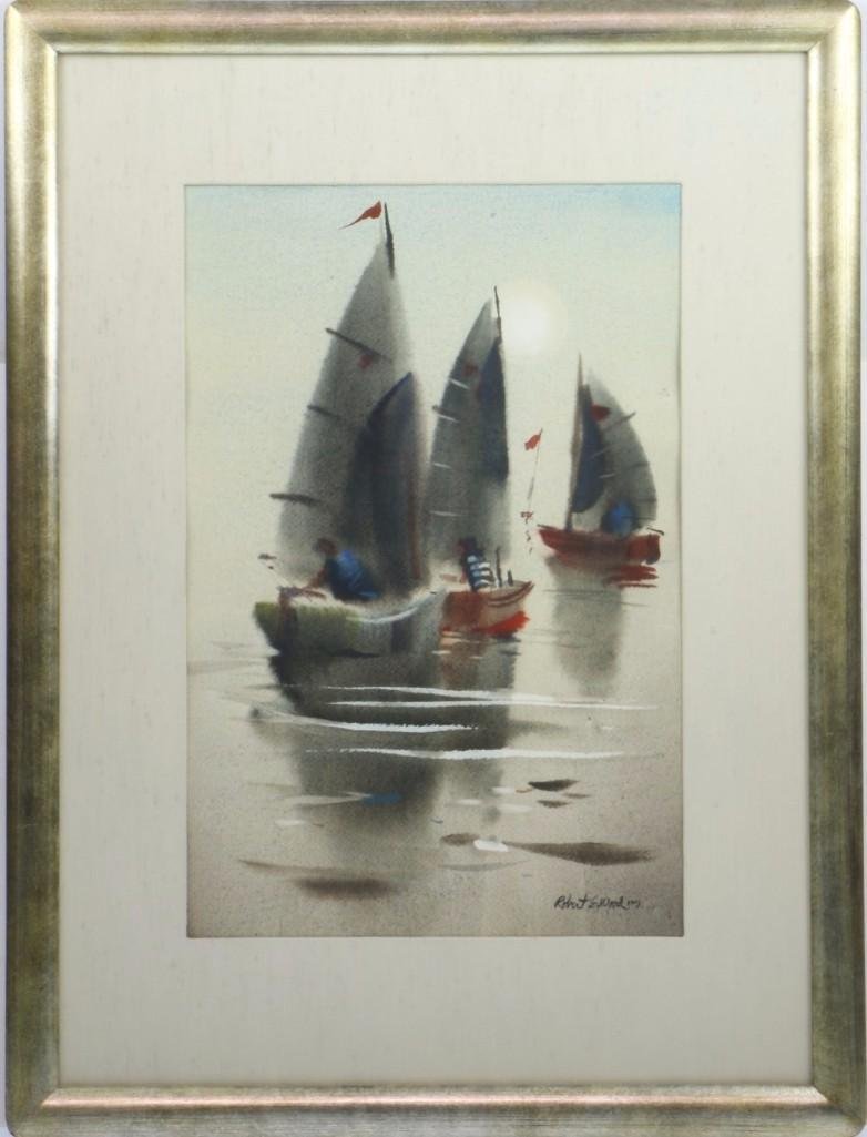 Robert Wood (1926 - 1999): Artist: Robert Wood (1926 - 1999) Signature: