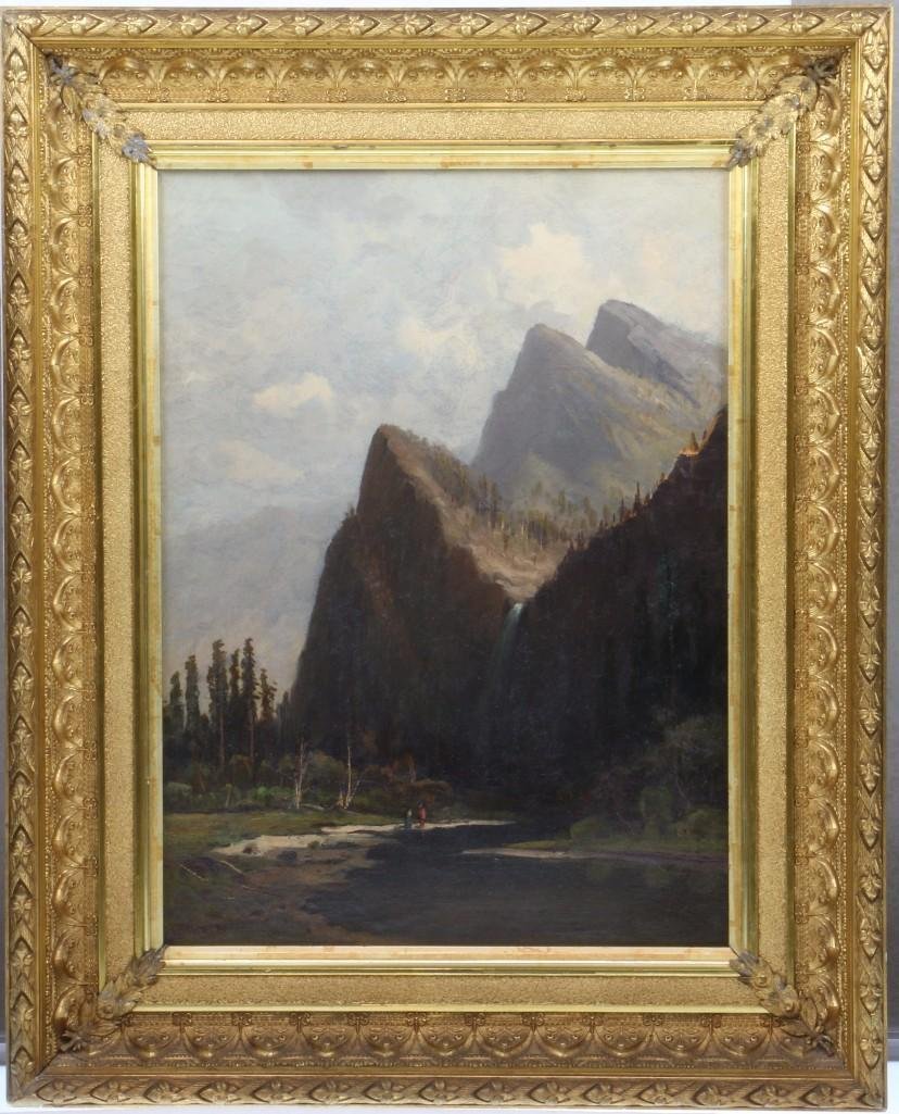 Frederick Schafer (1839 - 1927) "Bridal Vail Falls": Artist: Frederick Schafer (1839 - 1927) Signature: Signed lower left Size: Image: 20"