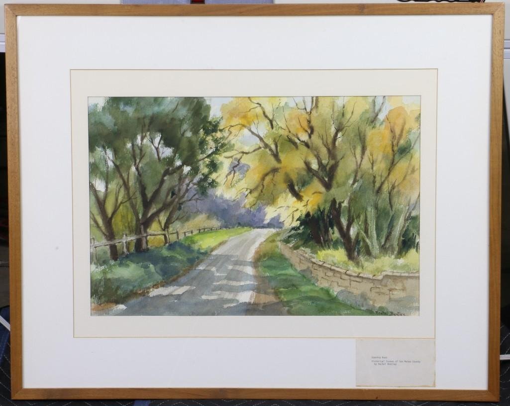 Rachel Bentley (1894 -1991) "Scenes of San Mateo County: Artist: Rachel Bentley (1894 - 1991) Signature: