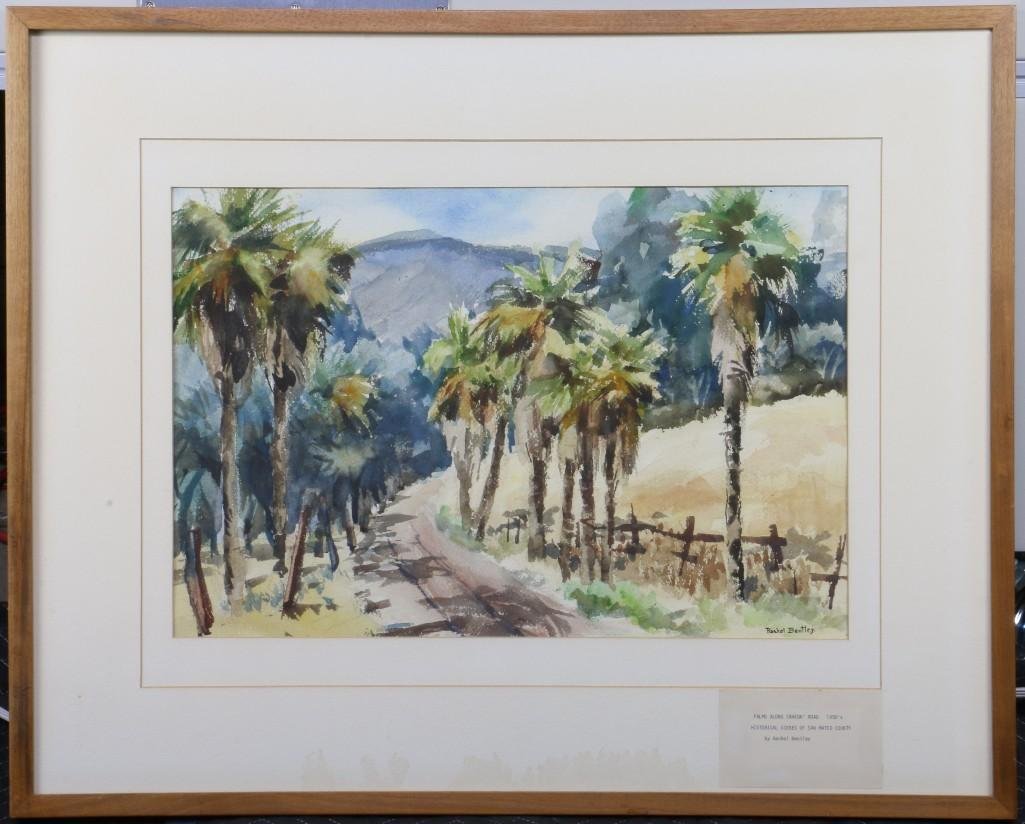 Rachel Bentley (1894 -1991) "Scenes of San Mateo County: Artist: Rachel Bentley (1894 - 1991) Signature:
