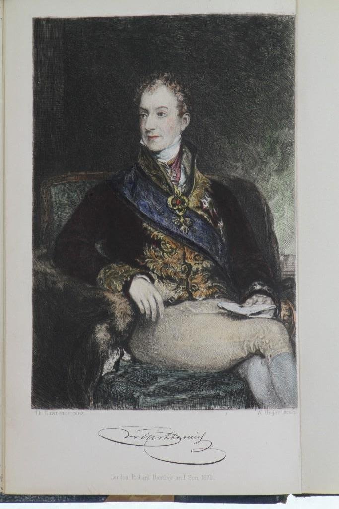 METTERNICH. Memoirs of Prince Metternich. 1880-82.: METTERNICH. Memoirs of Prince Metternich. 1880-82. Extra illustrated. Metternich, Prince Richard. Memoirs of Prince Metternich 1773-1815. London: Bentley, 1880-82. 5 volumes. Half indigo morocco richl