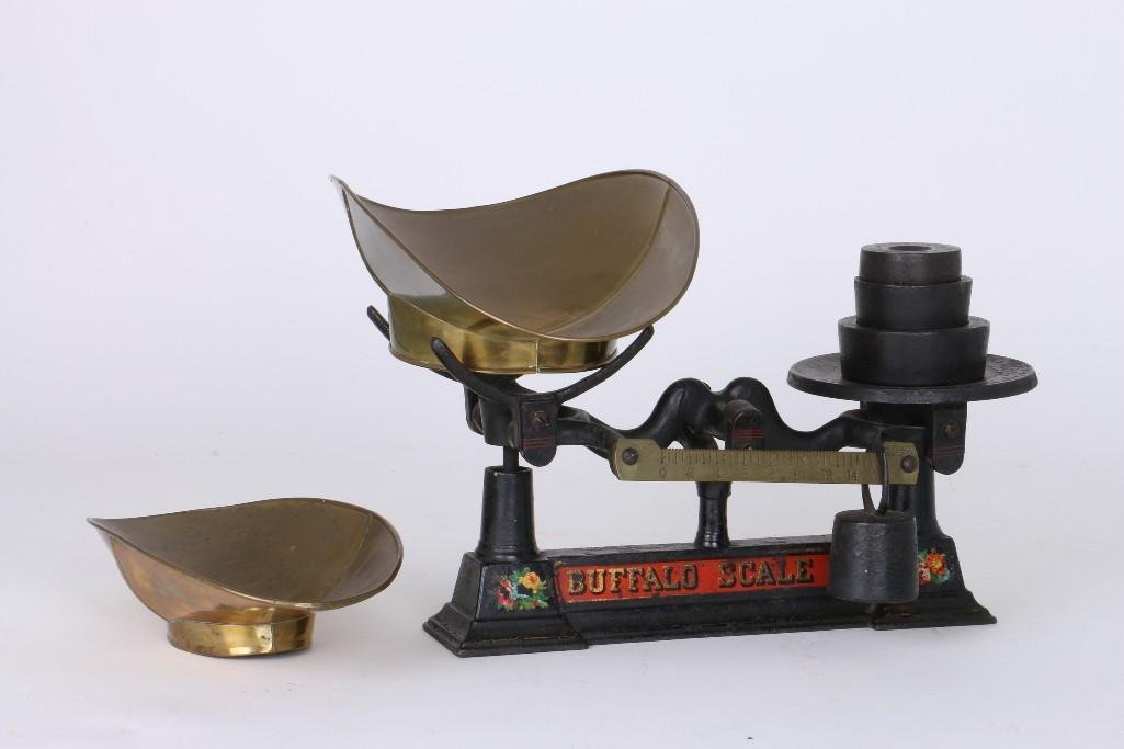BUFFALO CAST IRON & BRASS BALANCE SCALES (1 of 9)