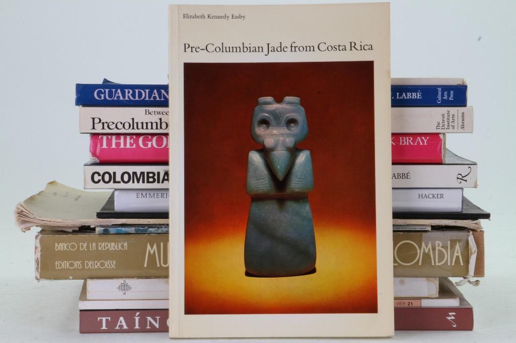 Fourteen books and journals on pre-Columbian art of Cen: Taino - Pre-Columbian Art and Culture from the Caribbean, 1997, Fatima Bercht, et al; Saber/Ver magazine, dedicated issue on "Los Tainos", April/March 1995, Mexico City; Museu Paraense Emili