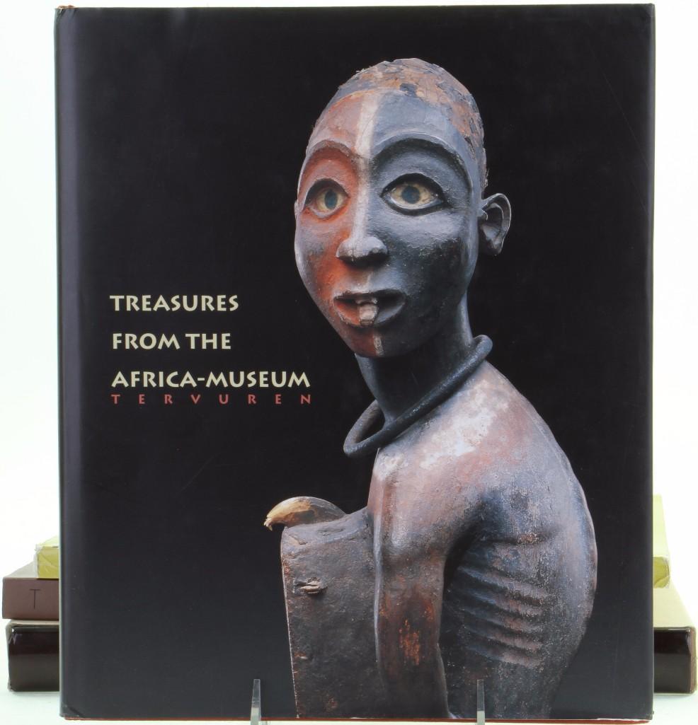Four books on African art: Ancestral Art of Gabon, 1986, Louis Perrois; Haute-Volta, 1973, Henri Kamer; Tabwa, 1985, Allen F. Roberts and Evan M. Maurer, editors; Treasures from the Africa-Museum, Tervuren, 1995, Gustaaf Verswi