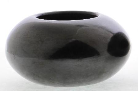 San Ildefonso blackware bowl: Maria Poveka (Maria Martinez) 2 1/2 x 4 3/4 inches Provenance: Turner Auctions + Appraisals is pleased to offer the library and selected artifacts from the personal collection of Jim Haas, the noted,