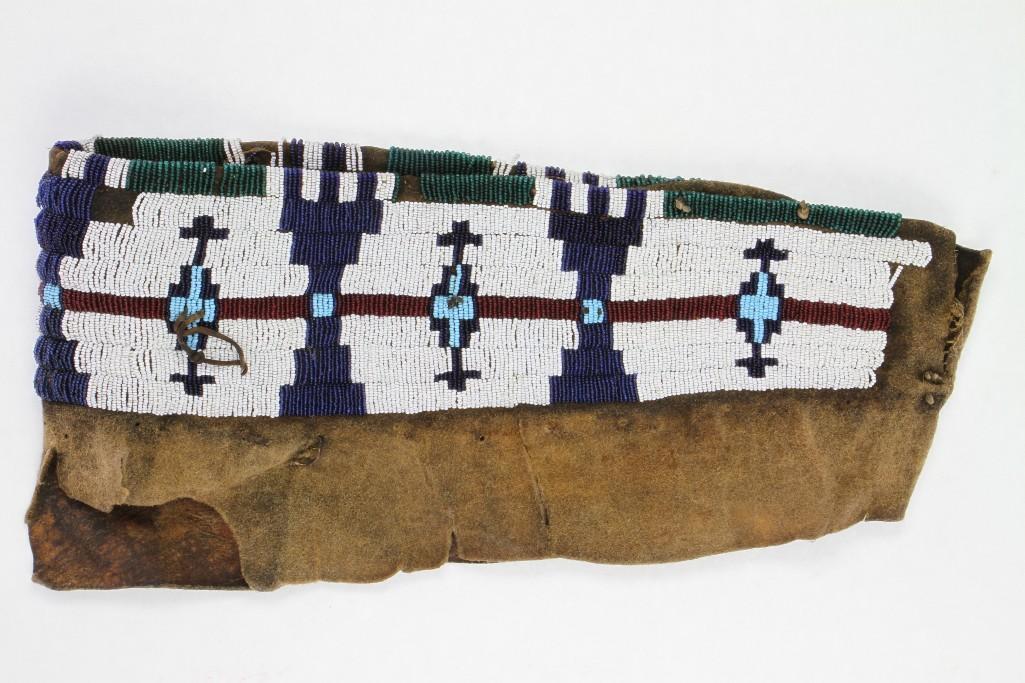 Cheyenne beaded model cradle cover: Please note: With the help of the consignor (Southwest Museum)We have determined that lot 277 and Lot 281 belong together. Normally we would combined the two lots but unfortunately at this late stage 