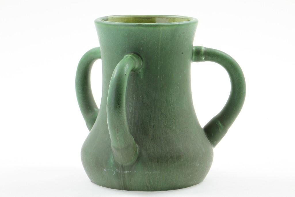 HAMPSHIRE POTTERY THREE HANDLED VASE OR TIGH (1 of 5)