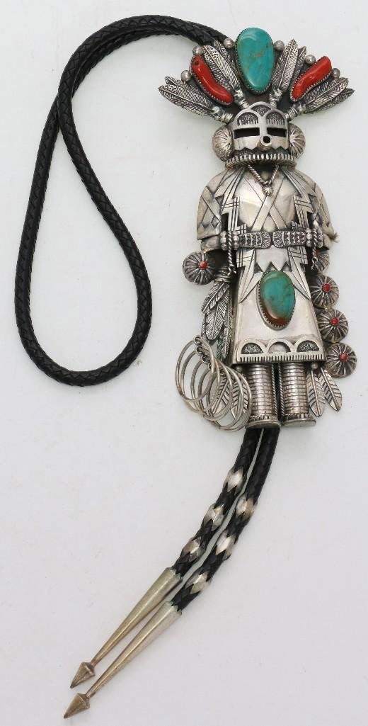 NAVAJO BOLO TIE BY JERRY ROAN (1 of 4)