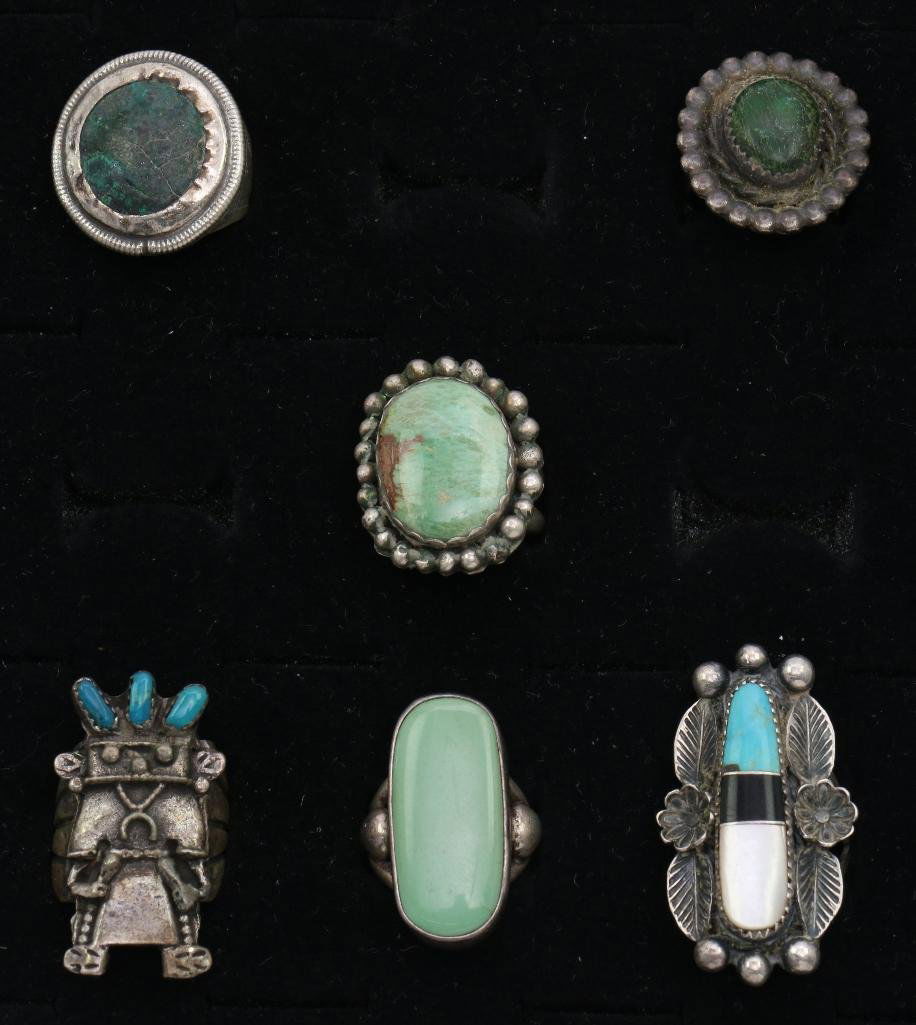 NATIVE AMERICAN TURQUOISE RINGS (1 of 1)