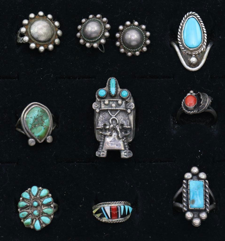NATIVE AMERICAN TURQUOISE RINGS (1 of 1)