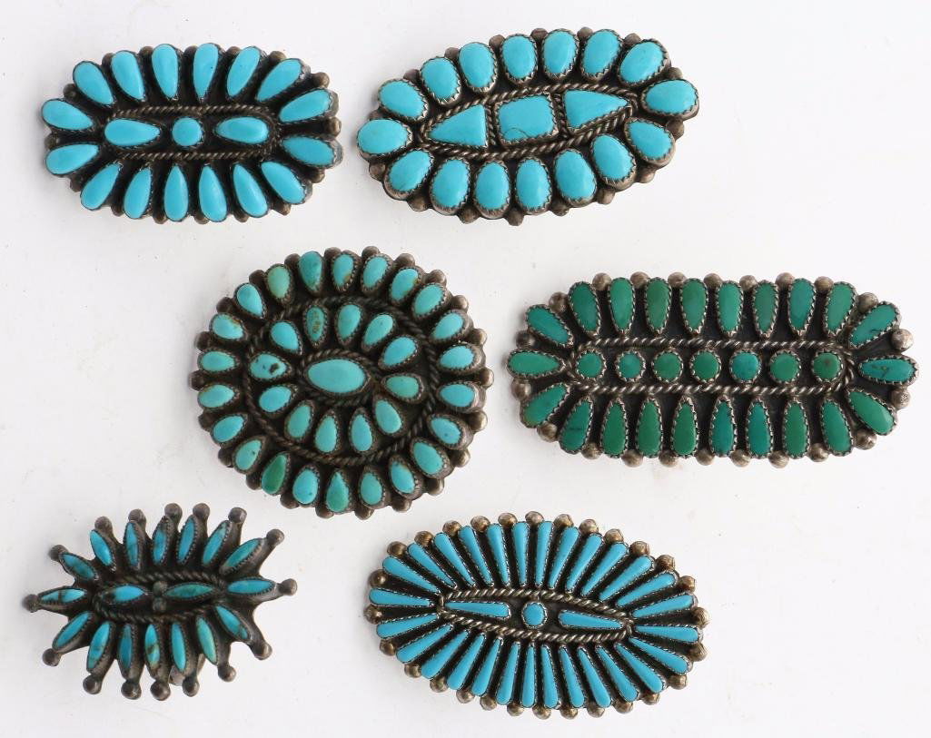 NATIVE AMERICAN TURQUOISE SILVER RINGS (1 of 2)