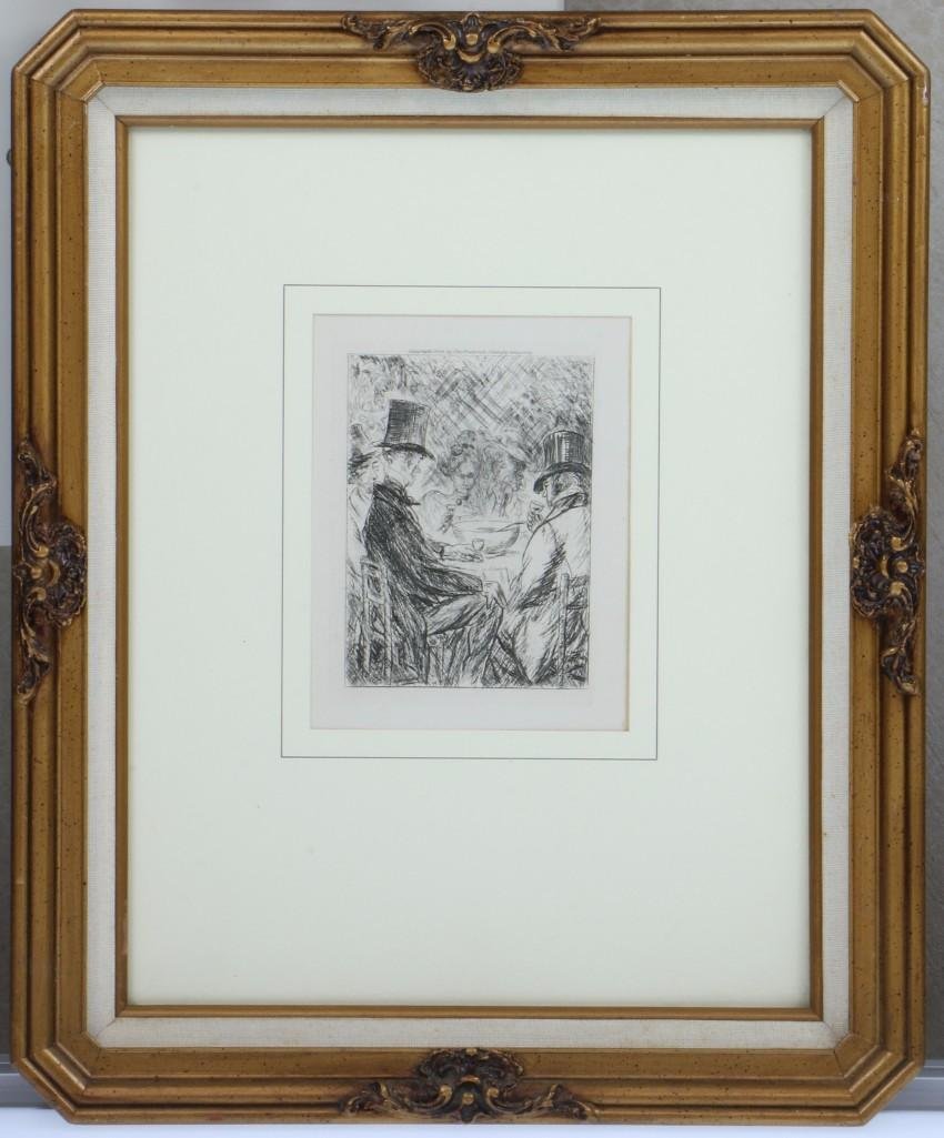 William James GLACKENS (1870-1938): Artist: William James GLACKENS (1870-1938) Signature: Size: 6.5" x 5" image 17" x 14" frame