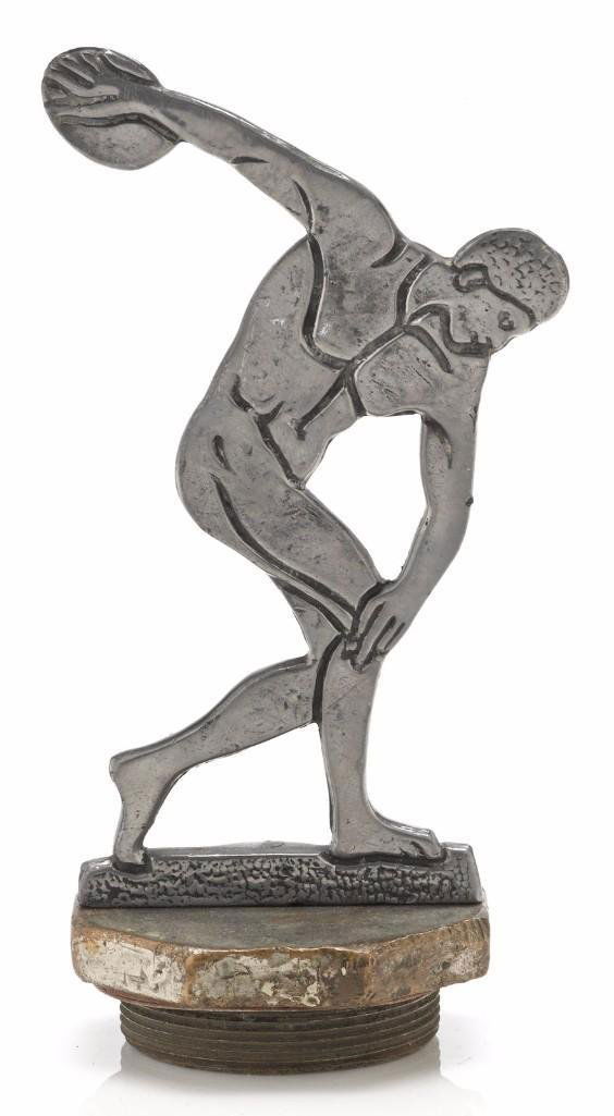 1932 L.A. OLYMPICS MASCOT OF DISCUS THROWER: Height: 6 inches Notes:This "Fine Mélange" comes from numerous sources and estates. Here are just some of items this sale includes: charming Steiff animals (over 40 lots of almost 150 items), Louis V