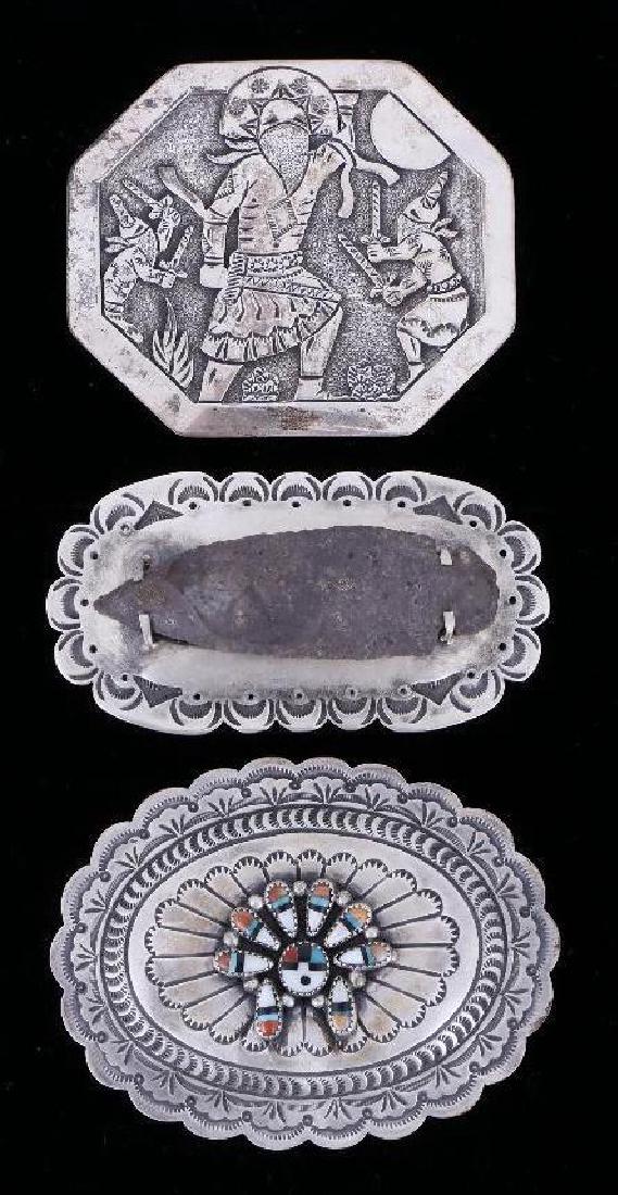 SOUTHWEST SILVER BELT BUCKLES (1 of 2)