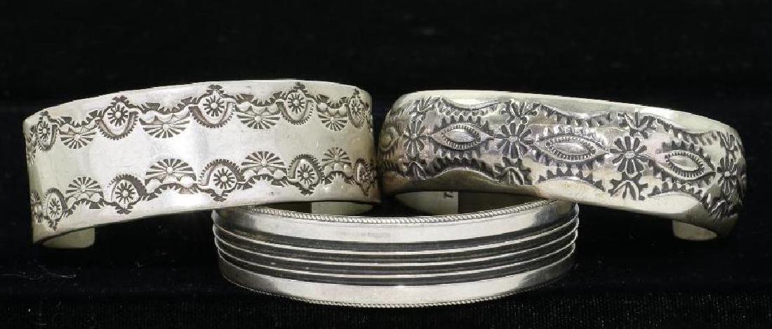 SOUTHWEST STERLING CUFF BRACELETS (1 of 5)