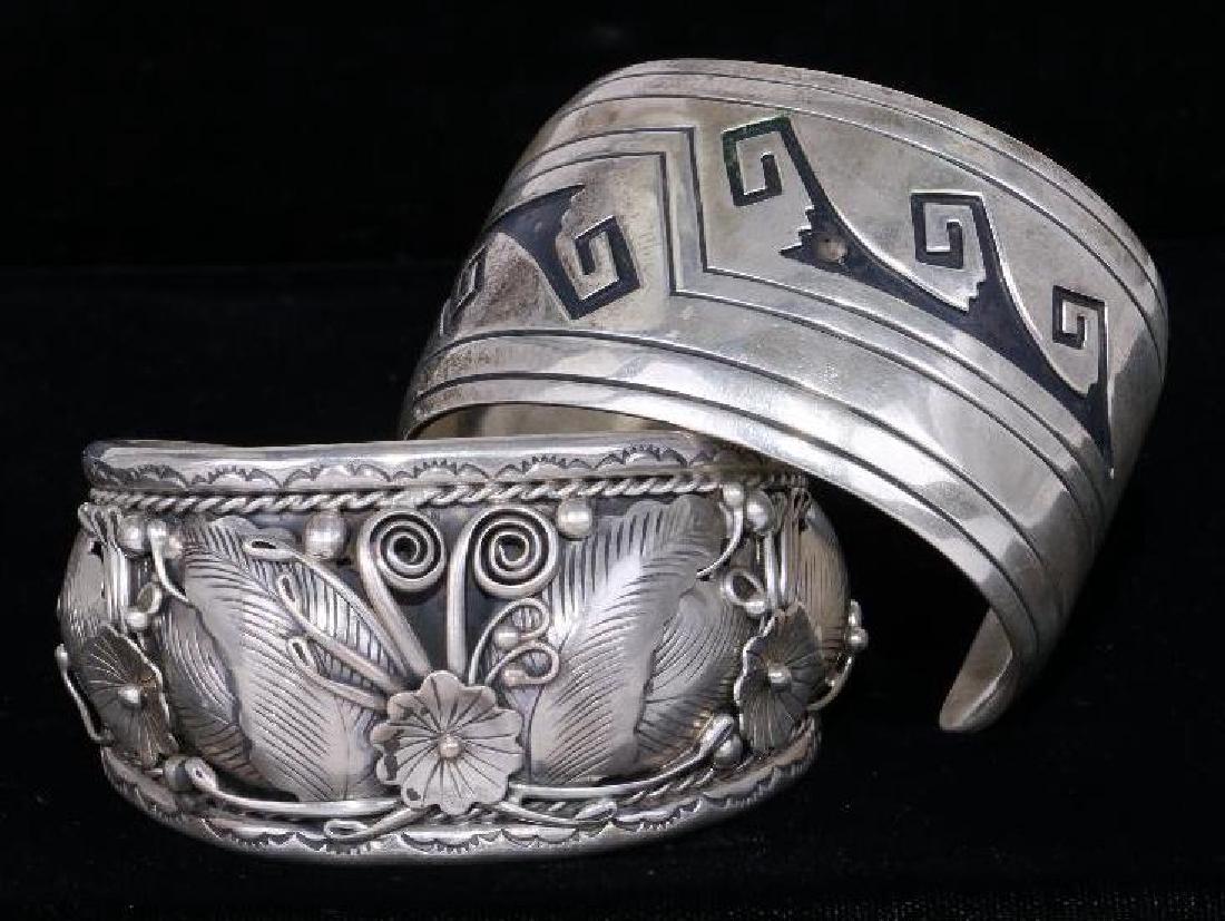 SOUTHWEST SILVER CUFF BRACELETS (1 of 4)
