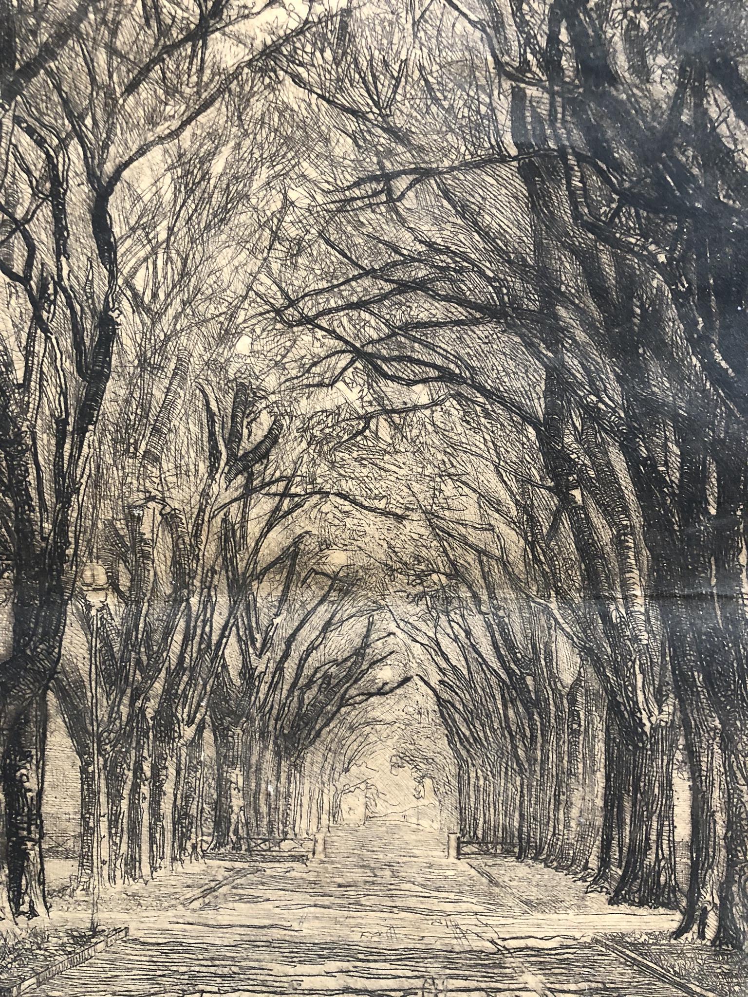 Ellen Oakford - etching 1889 (1 of 4)