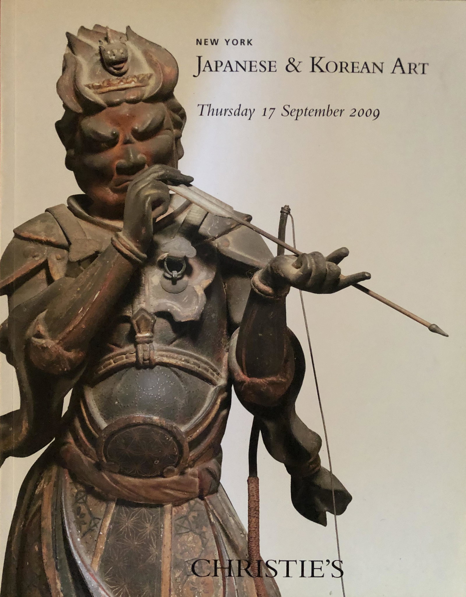 Christies Catalogue- New York Japanese + Korean Art: Christies New York - Japanese and Korean Art. Thursday, September 17, 2009 112 pages