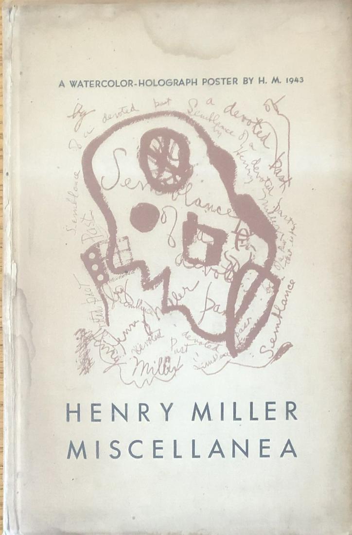 Henry Miller Miscellanea Book - # 48 RARE Signed by (1 of 6)