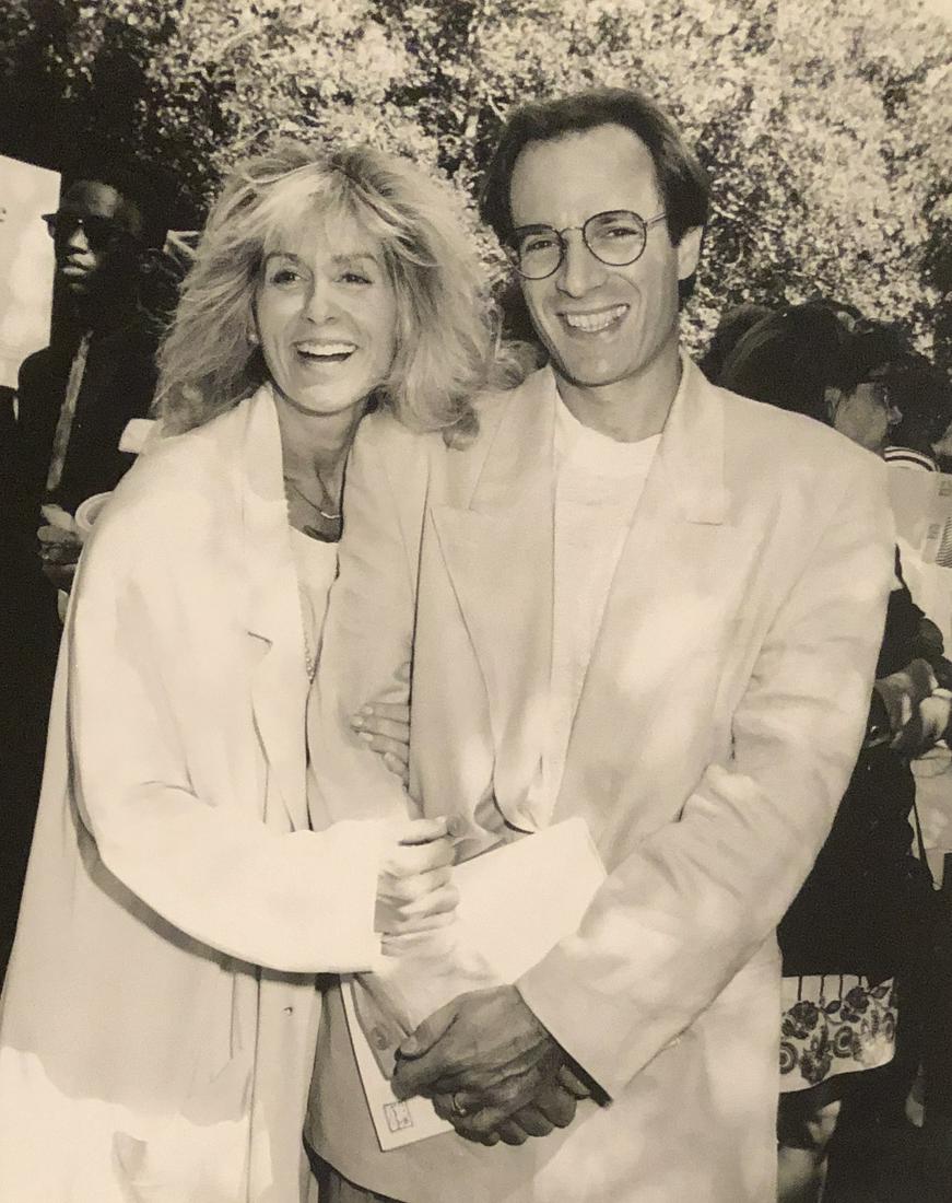 Judith Light and Robert Desederio of Knotts Landing -: Taken Sept 24, 2989 by noted photographer Scott Downie w/ photographer stamp and description verso. 9x7 on Kodak paper.
