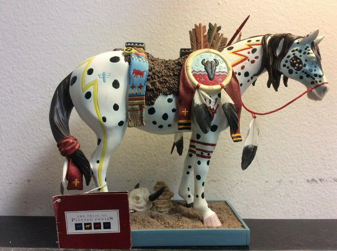 Trail Of Painted Ponies #1477 War Pony Large Figurine. (1 of 6)