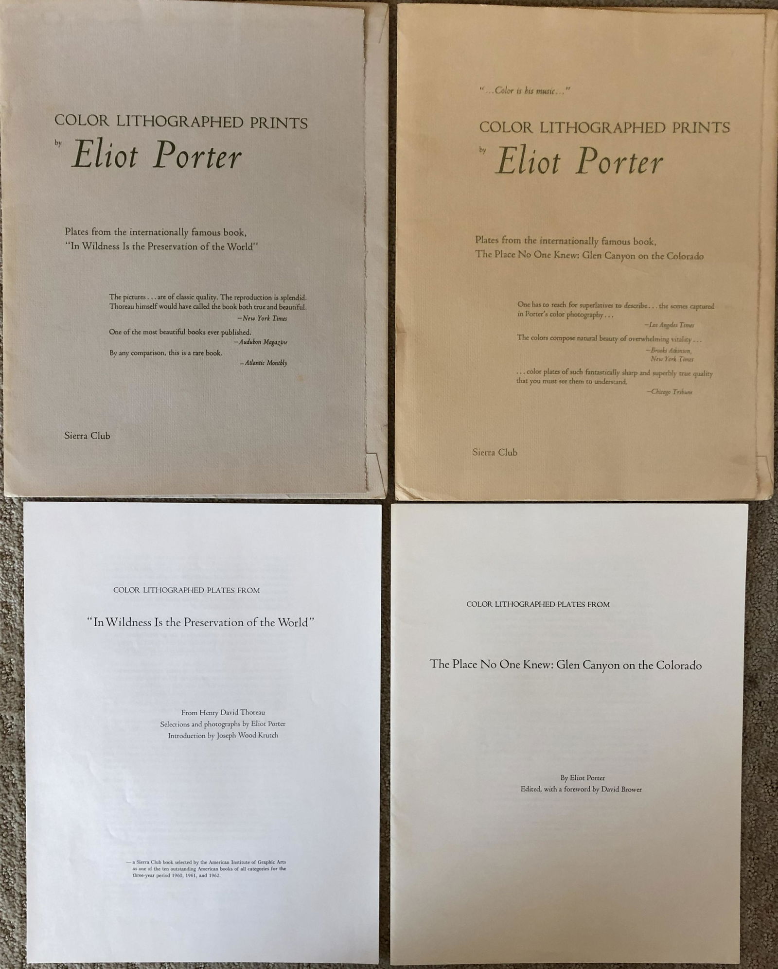 Eliot Porter - 20 Color Lithograph Prints (1 of 4)