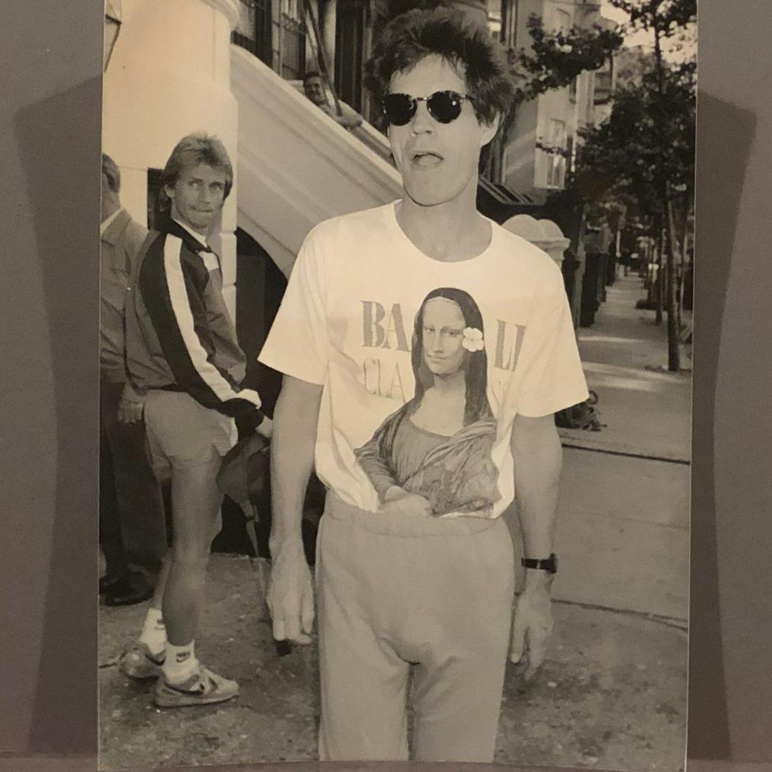 Mick Jagger 1989 Original Photo taken by Victor: Mick Jagger Joggin in New York 1989. Photo taken by Victor Malafronte w/ photographers label an description on verso. Image size 9 x 7