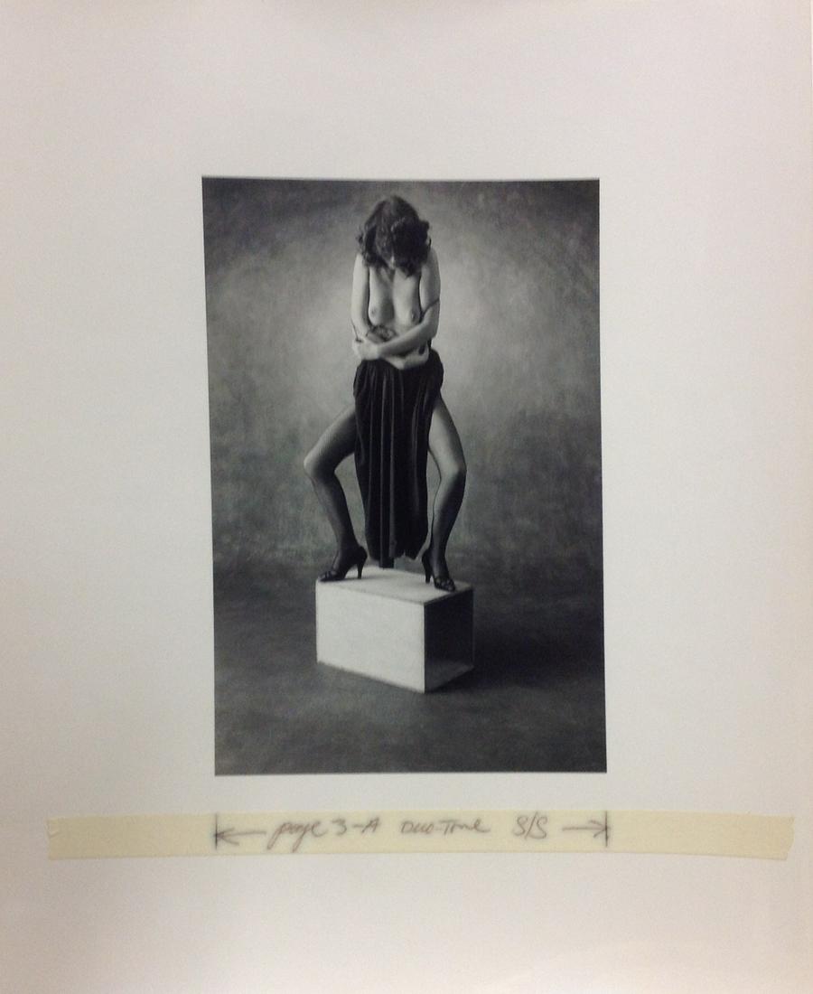 Christian Vogt (Swiss b. 1946) "Yvonne" 1979 silver: Acquired from Mr. David Gardner (Ansel Adams printer of nearly 40 years) who did work for Brett Weston, Kenny Rogers, Sam Francis, MOCA and many highly regarded international photographers. Great nude