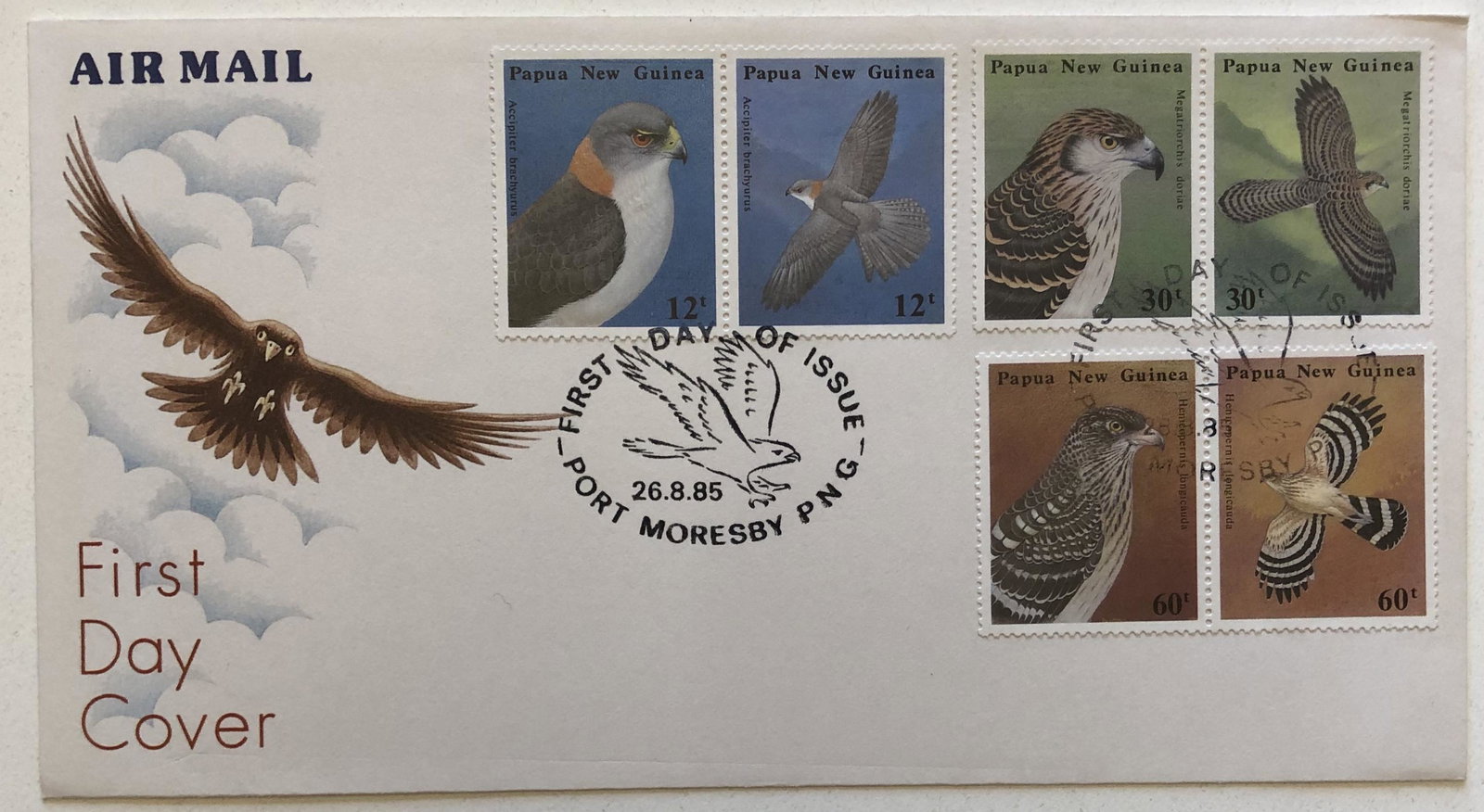 First Day Cover - First Day of Issus-1985 Papua New: First Day Cover - First Day of Issue - Air Mail - 1985 Papua New Guinea