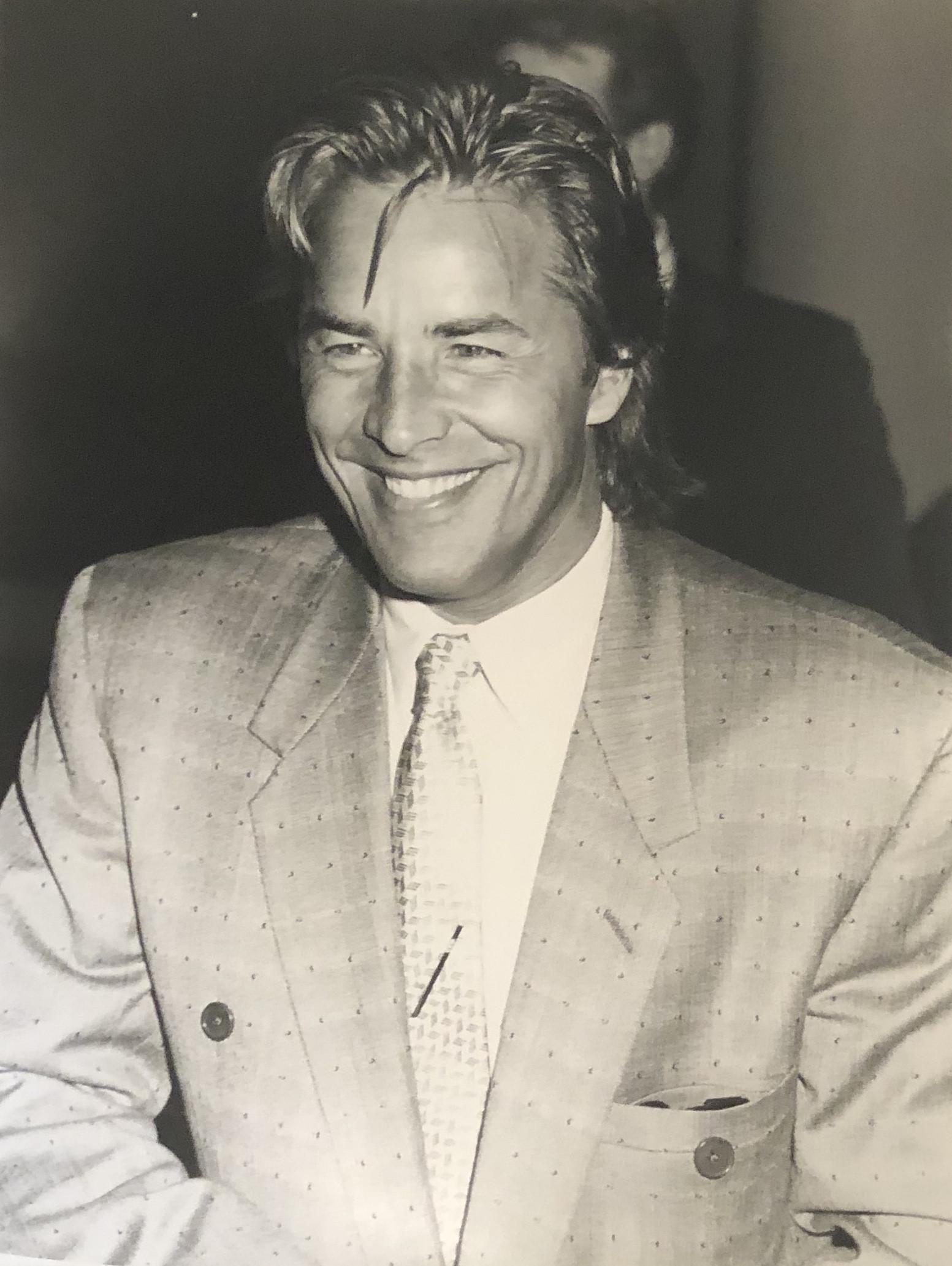 Don Johnson of Miami Vice 1989 photographer stamp verso (1 of 2)