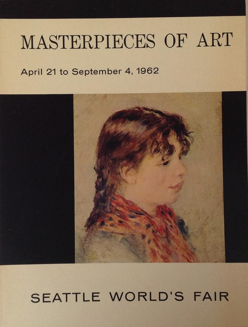 Masterpieces of Art - April 21 - Sept 4, 1962 Seattle: Masterpieces of Art – April 21 to Sept 4, 1962 Seattle Worlds Fair Copyright 1962 Paper back 164 pages 9 x 6.75” Excellent condition Buyer Pays Shipping Ships from California.