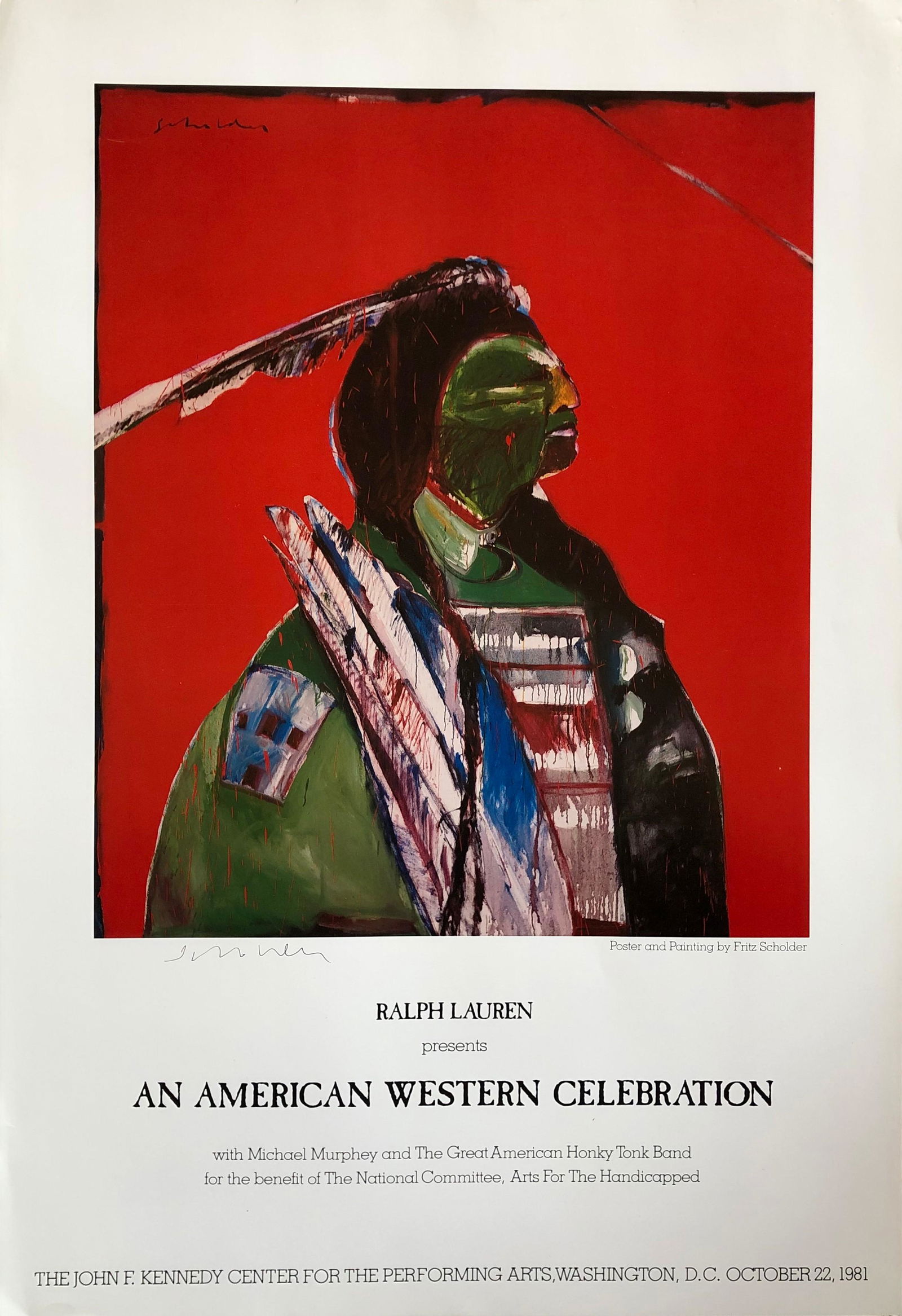 Fritz Scholder - signed 1981 (1 of 4)