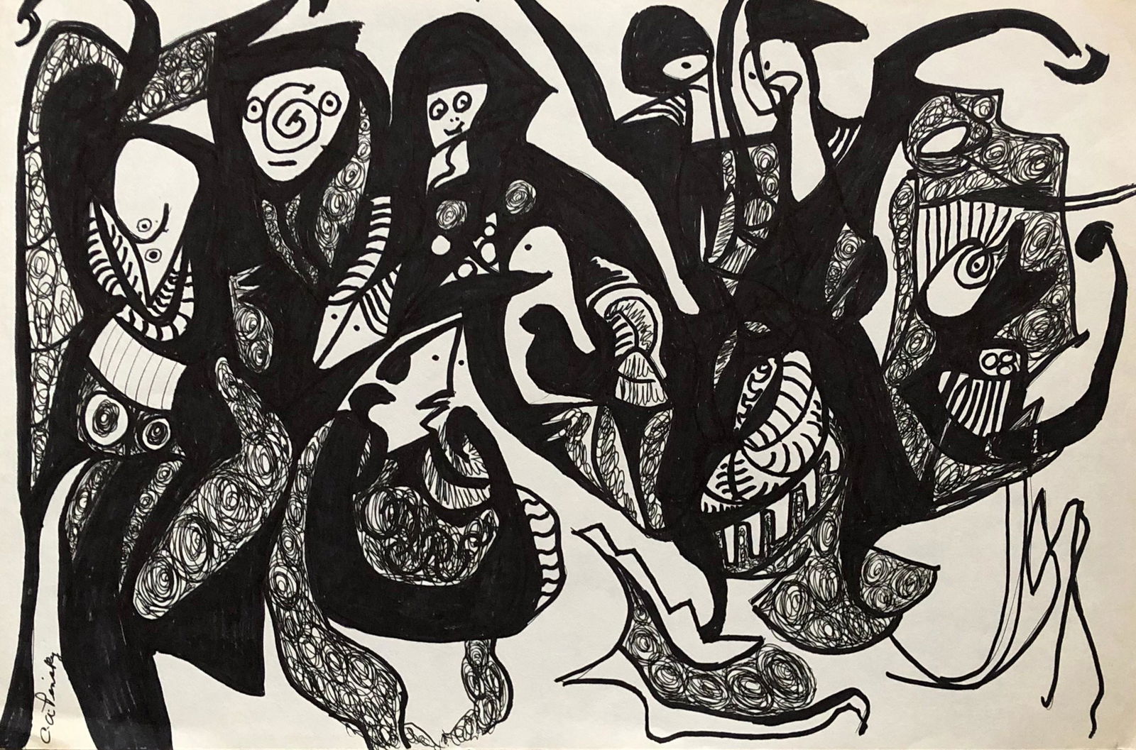 Carol Pinsky -Mid Century Painting (1 of 3)