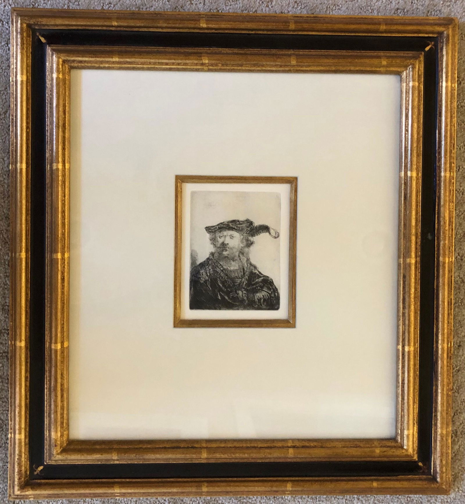 Rembrandt (1606-1669) - etching w/ Provenance (1 of 4)