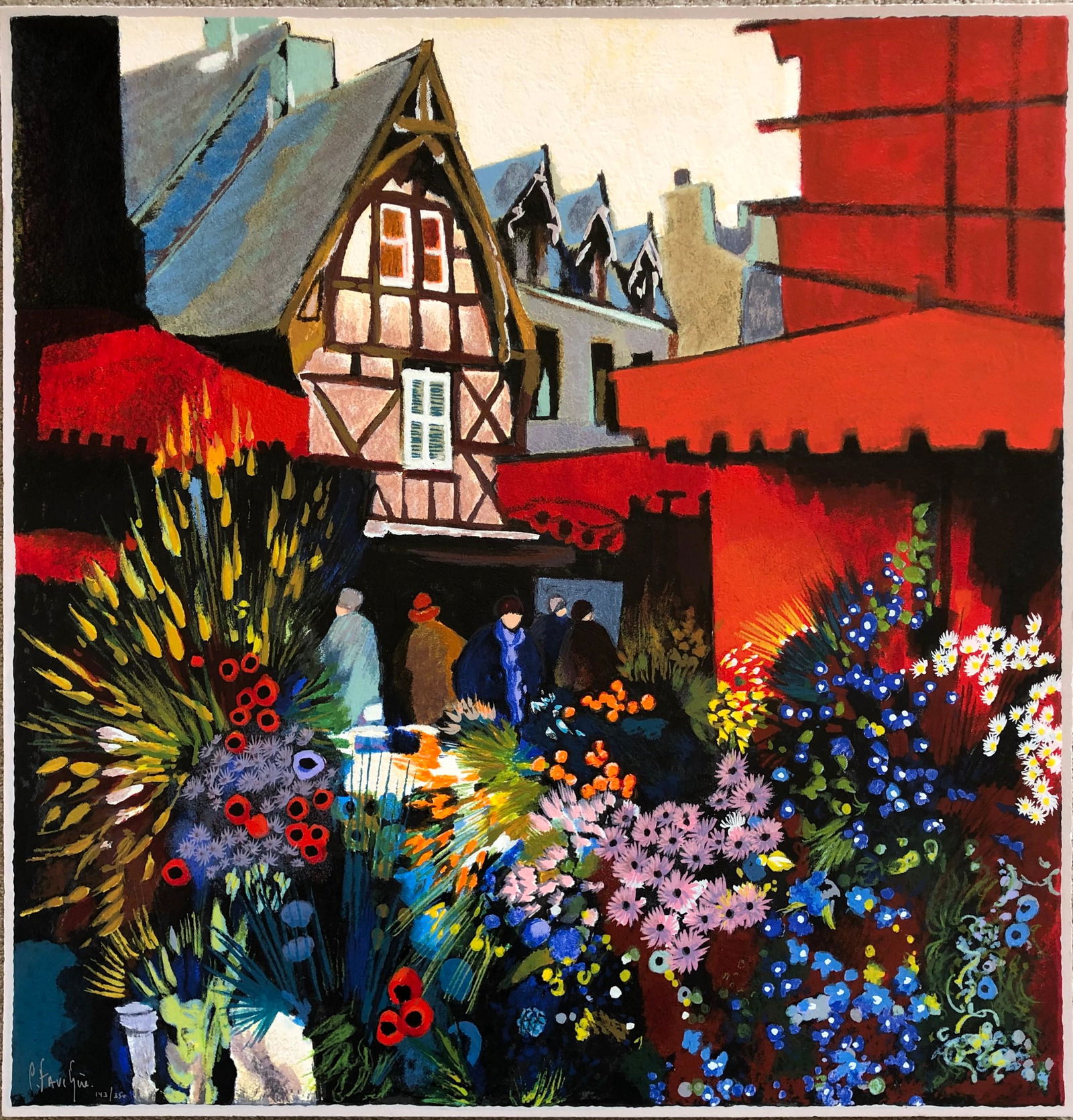 Claude Fauchere (b. 1936-) Paris - lithograph (1 of 2)